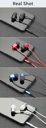 Bass Sound Earphone In-Ear Sport Metal Earphone